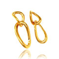 925 Silver K Gold Jewelry Fashion Circle Earrings Gemopia